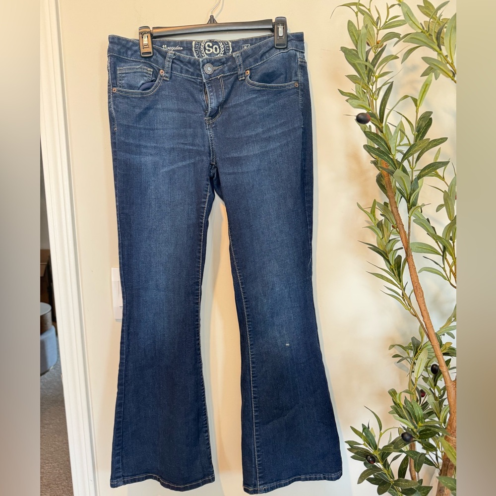 Women's Blue Flared Jeans Size 11